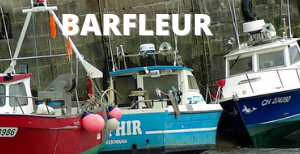 Barfleur village de pêcheur en Normandie