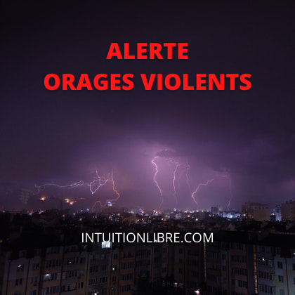 Alerte orages violents en France
