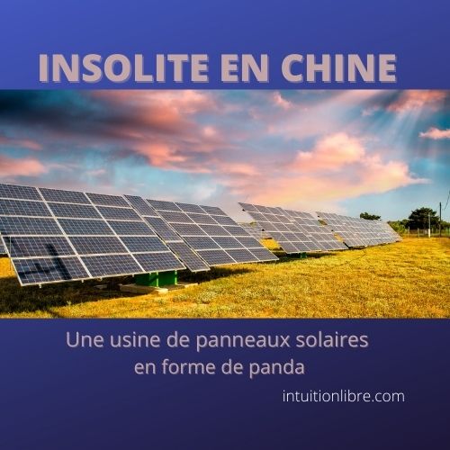 Etonnant en Chine une centrale solaire en forme de panda