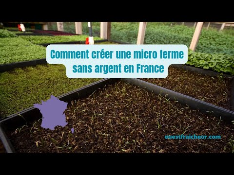 Comment créer une micro ferme sans argent en France